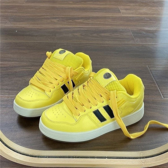 Damen Sportliche Sneakers mit atmungsaktiver Netzstruktur und rutschfester Sohle EB