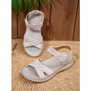 Damen Freizeit-Sandalen mit geflochtenem Riemendesign und komfortabler Fußbettung EB
