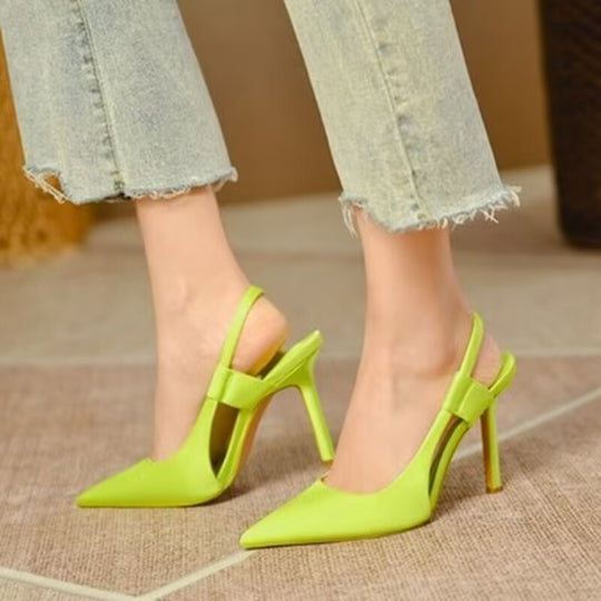 Damen Elegante Slingback High Heel Sandalen EB