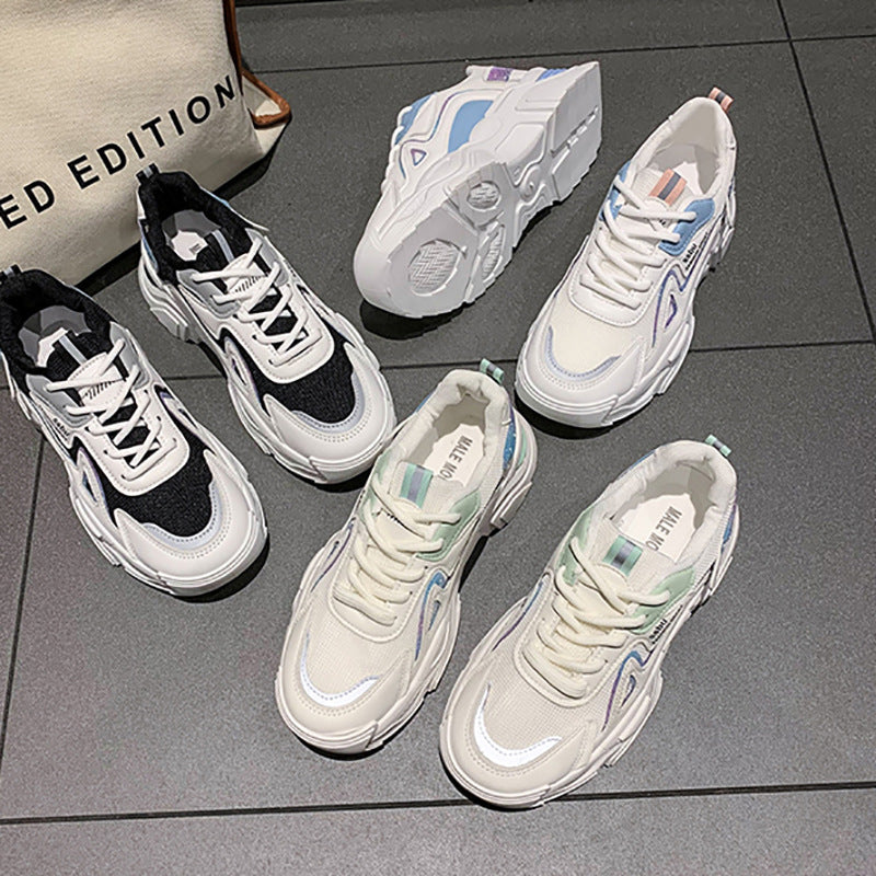 Damen trendige Sneakers mit innovativer Dämpfung und atmungsaktiver Mesh-Oberfläche EB