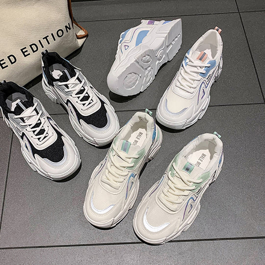 Damen trendige Sneakers mit innovativer Dämpfung und atmungsaktiver Mesh-Oberfläche EB