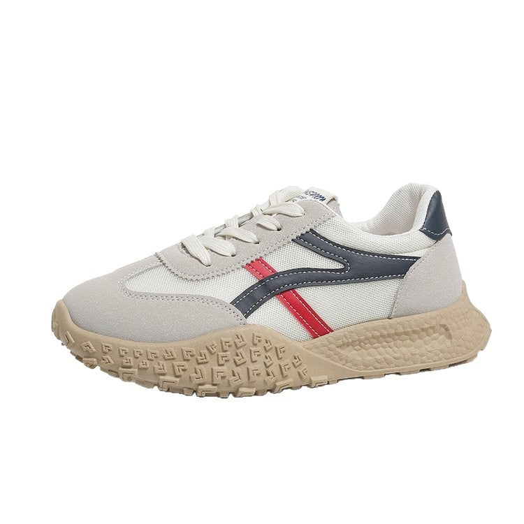 Damen Modische Lauf-Sneaker mit gepolsterter Sohle und atmungsaktivem Obermaterial EB