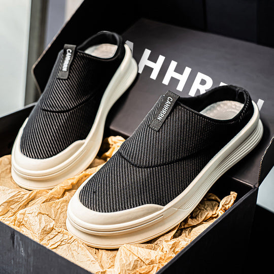 Damen Slip-On Sneakers mit atmungsaktivem Obermaterial und rutschfester Sohle EB
