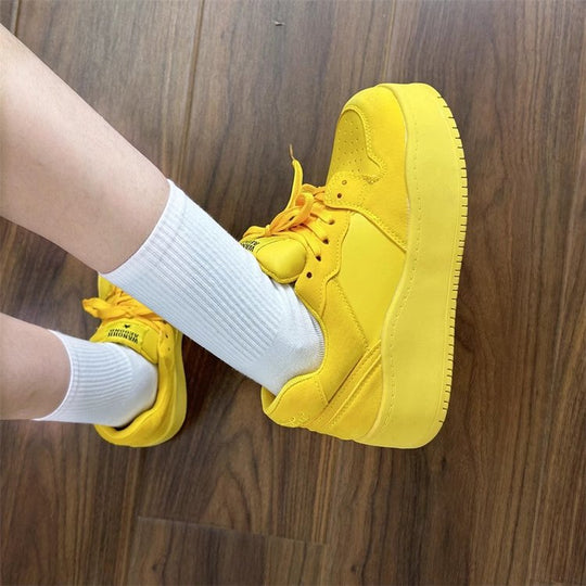 Damen Chunky Lifestyle Sneakers mit trendiger Plateausohle EB