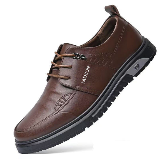 Herren Elegante Schnürschuhe aus hochwertigem Leder mit rutschfester Sohle EB