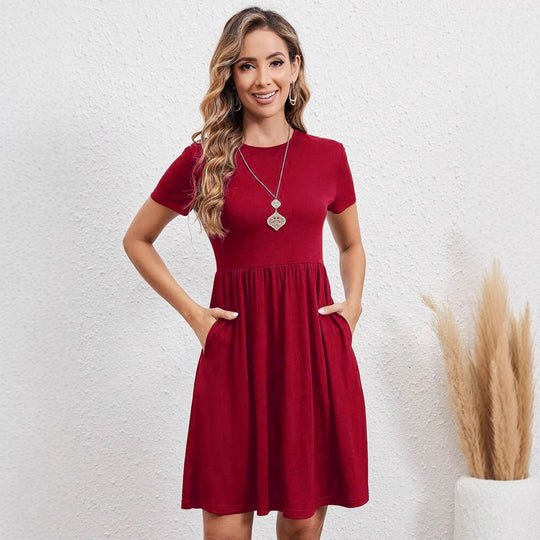 Damen Freizeitkleid mit praktischen Seitentaschen und lockerer Passform EB