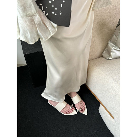 Damen elegante Mules mit funkelndem Design EB