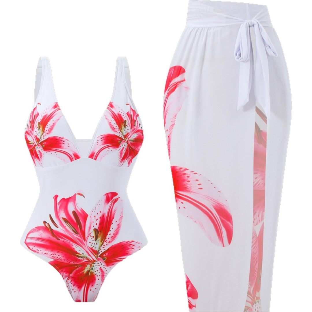 Damen Bademode-Set mit elegantem Blumenmuster EB
