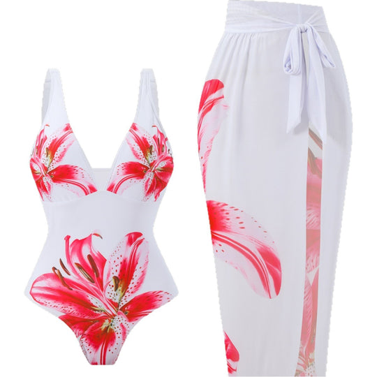 Damen Bademode-Set mit elegantem Blumenmuster EB