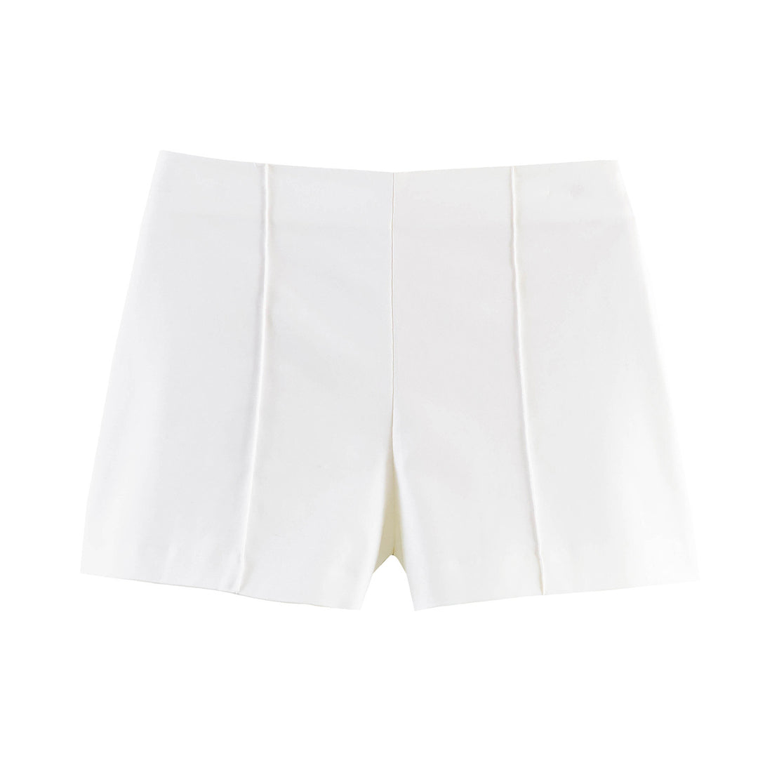 Damen elegante Shorts mit modernen Plissee-Details EB