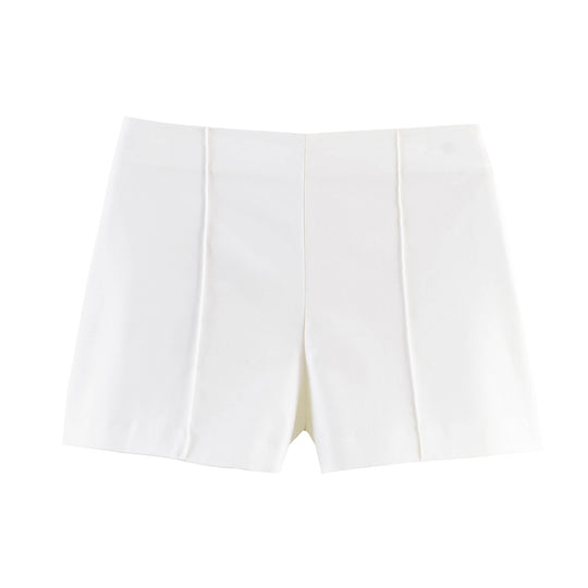 Damen elegante Shorts mit modernen Plissee-Details EB