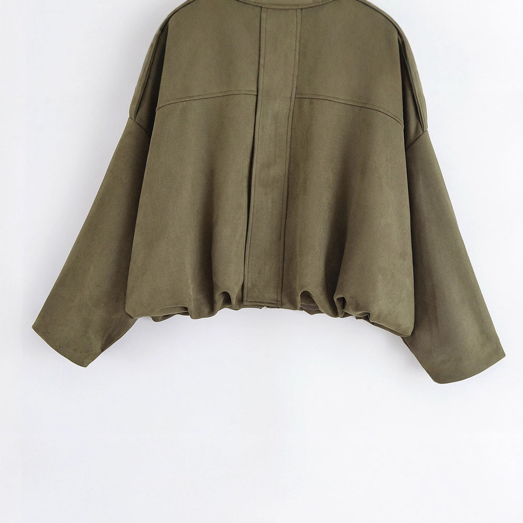 Damen modische Oversized-Jacke im lässigen Look EB