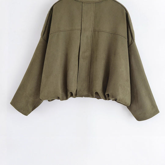 Damen modische Oversized-Jacke im lässigen Look EB