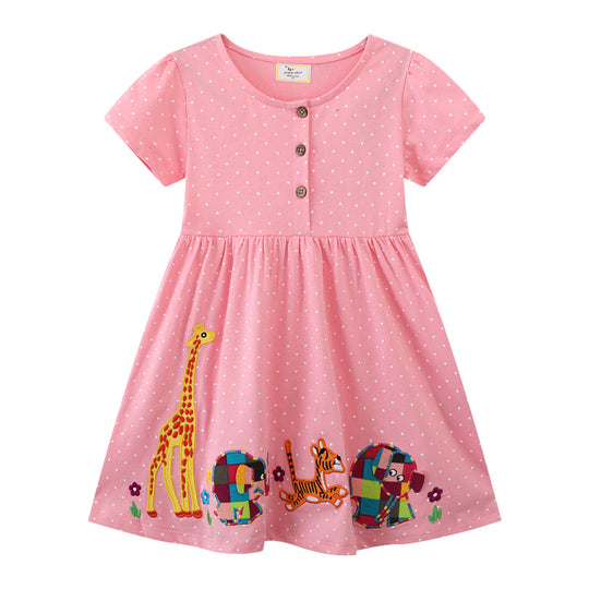 Mädchen Tiermotiv Sommerkleid EB