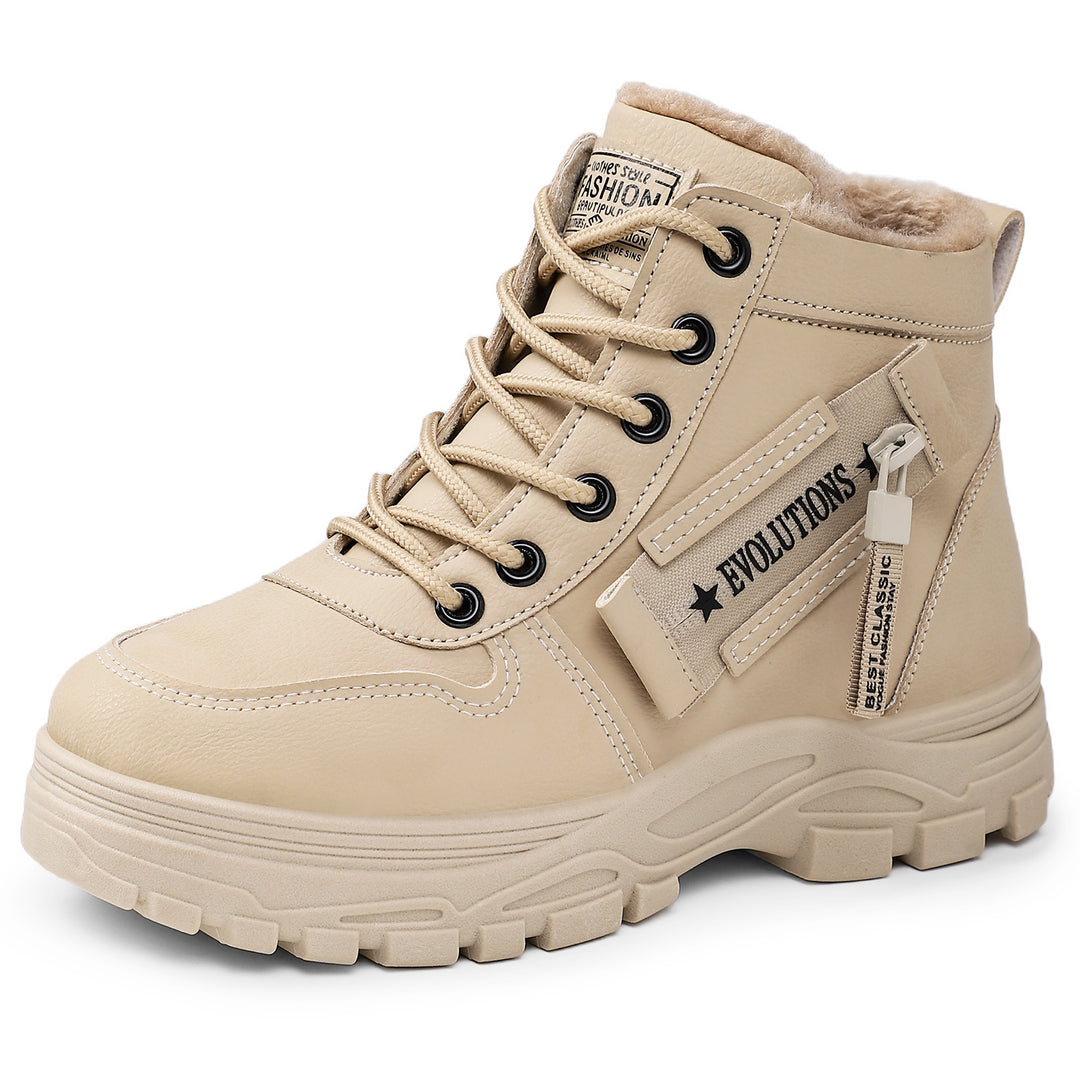 Damen Stylische und isolierte Winterstiefel mit rutschfester Sohle EB
