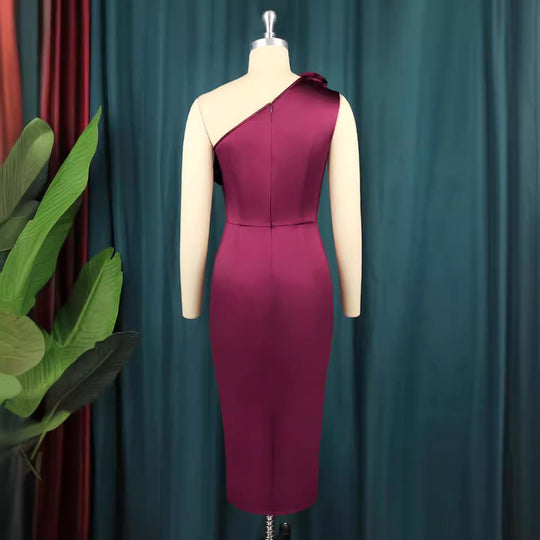 Damen Elegantes Cocktailkleid mit voluminösen Rüschen EB