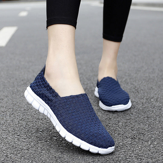Damen Atmungsaktive Slip-On Sneakers mit flexiblem und leichtem Design EB