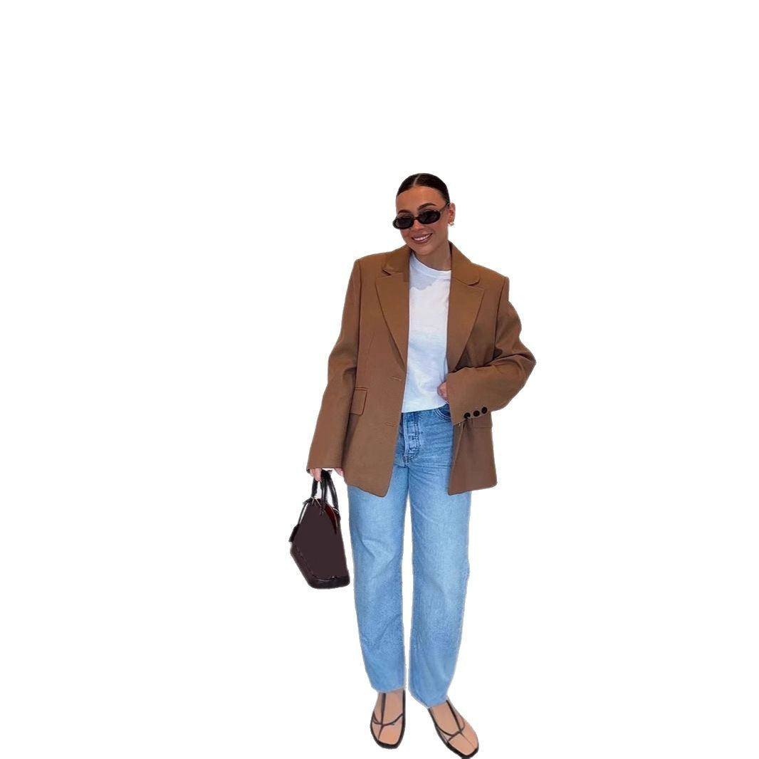 Damen Oversized Blazerjacke im modernen Schnitt EB