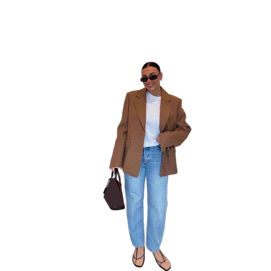 Damen Oversized Blazerjacke im modernen Schnitt EB