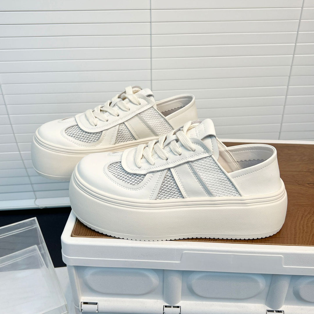 Damen Platform Sneakers mit atmungsaktiver Netzstruktur und komfortabler Sohle EB