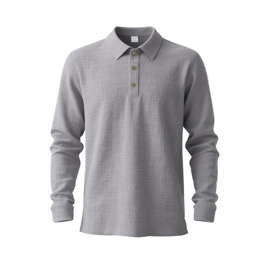 Herren Langarm-Polohemd aus hochwertigem Baumwollmix EB