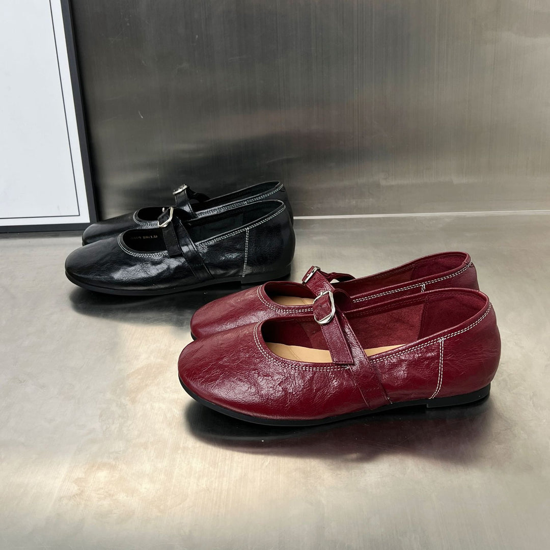 Damen elegante Slipper mit modischem Schnallenverschluss EB