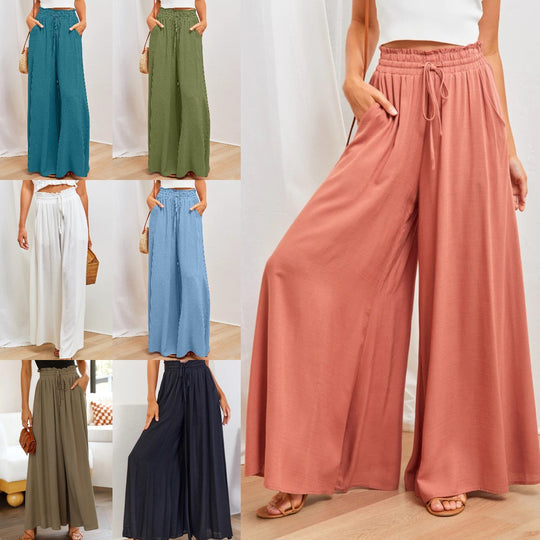 Maxi-Rock im Boho-Stil für Damen mit Kordelzugbund EB