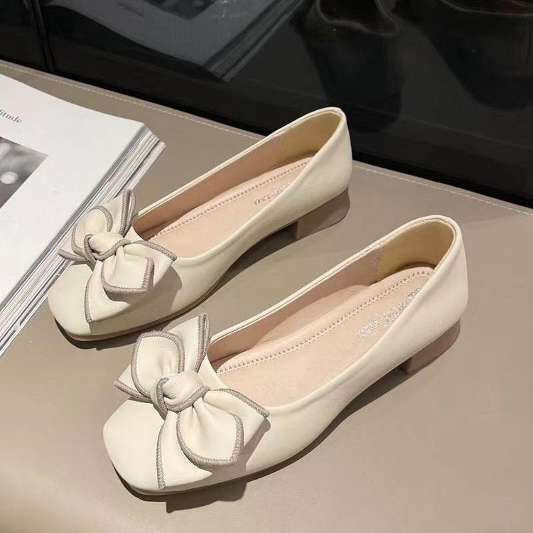 Damen Ballerinas mit dekorativem Schleifen-Design und hochwertigem Kunstleder EB
