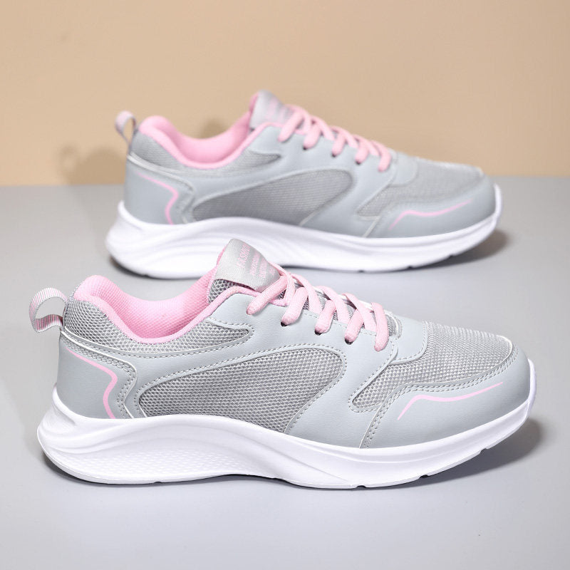 Damen Sportliche Laufschuhe mit atmungsaktiver Mesh-Oberfläche und dämpfender Sohle EB