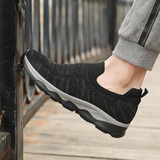 Damen Atmungsaktive Slip-On Sneakers mit flexiblem Sohlenaufbau EB