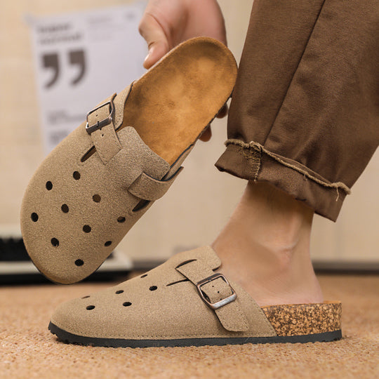 Damen Komfortable Clogs mit verstellbarem Riemen und atmungsaktiver Oberflächenstruktur EB