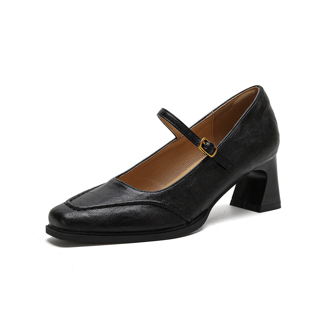 Damen elegante Pumps mit verstellbarem Riemen EB