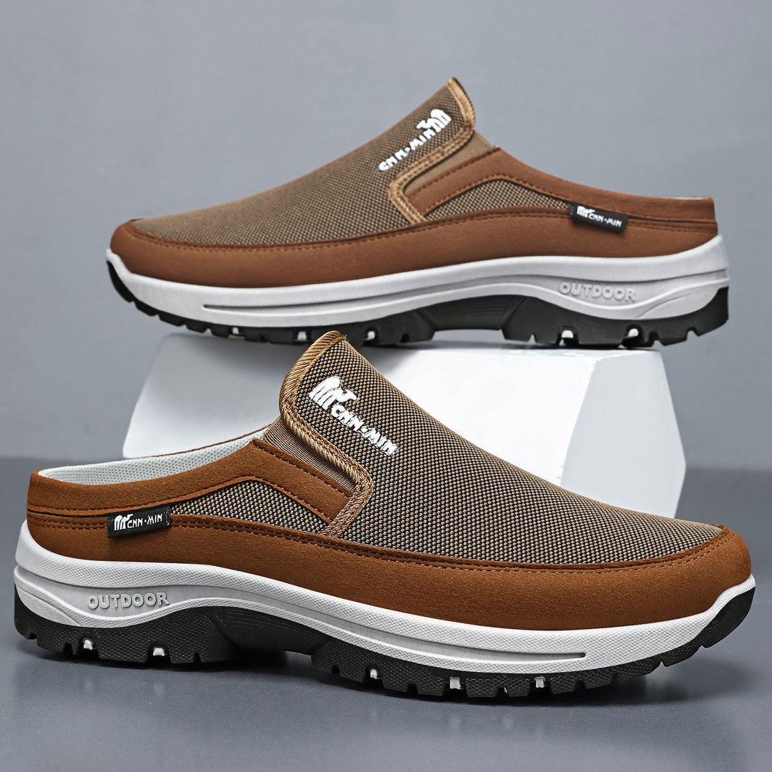 Herren nan atmungsaktiver Outdoor Clog-Slipper mit Memory-Fußbett EB