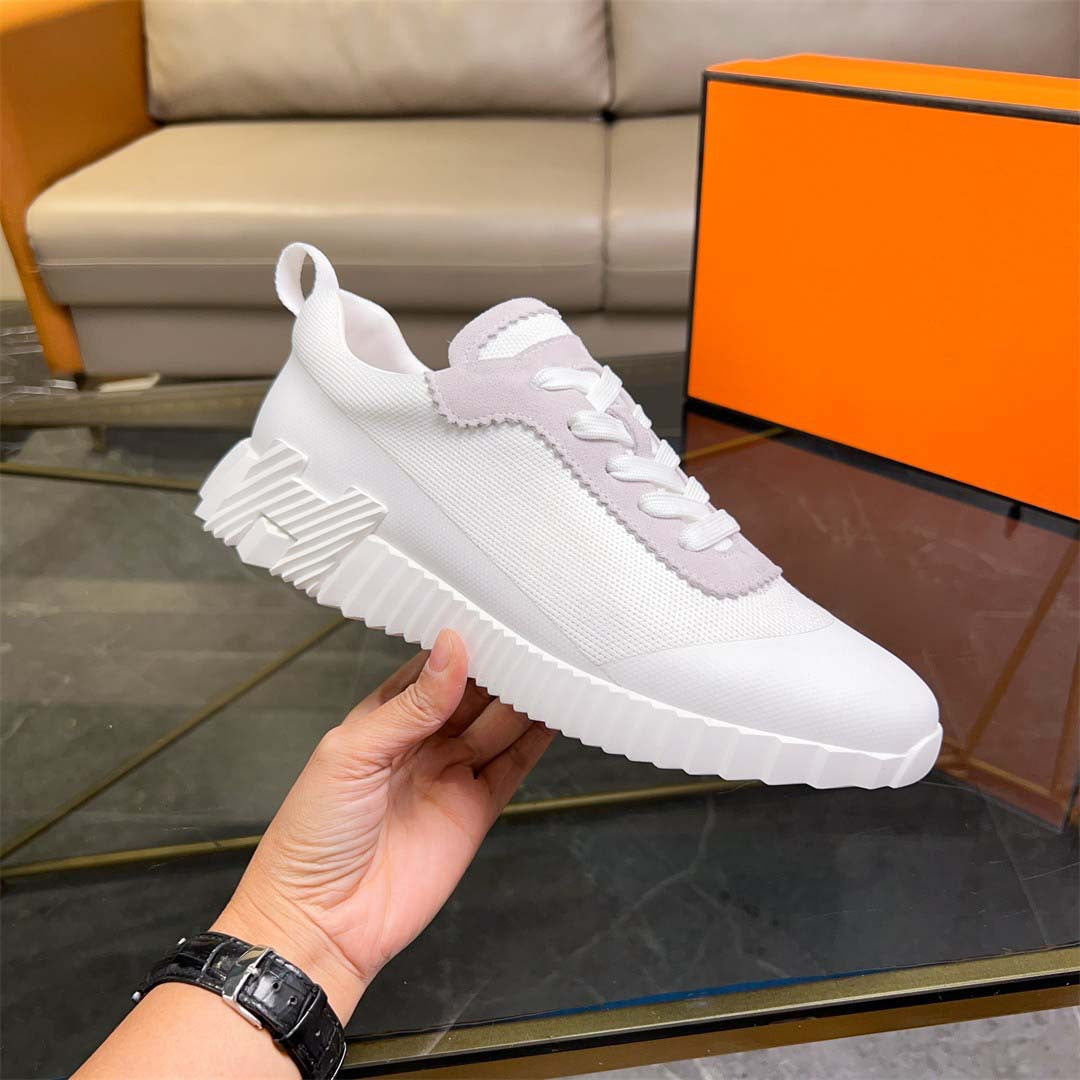 Damen Modische Sneakers mit atmungsaktiver Oberflächenstruktur und robustem Profil EB