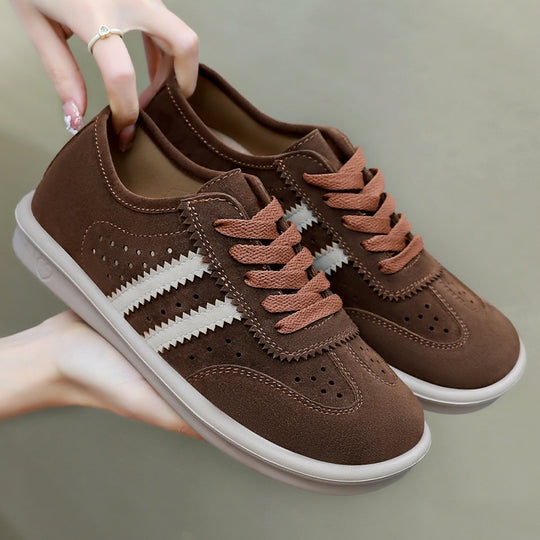Damen Komfortable Sneakers aus weichem Wildleder EB