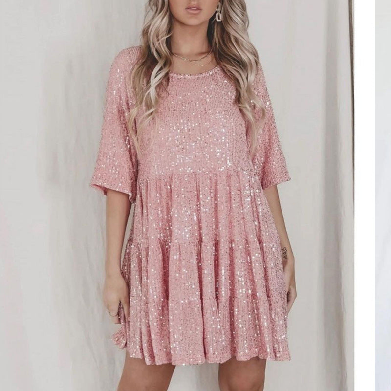 Damen Glitzerndes Partykleid EB