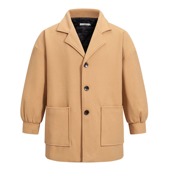 Damen Übergröße Blazerjacke mit komfortabler Passform und praktischen Taschen EB