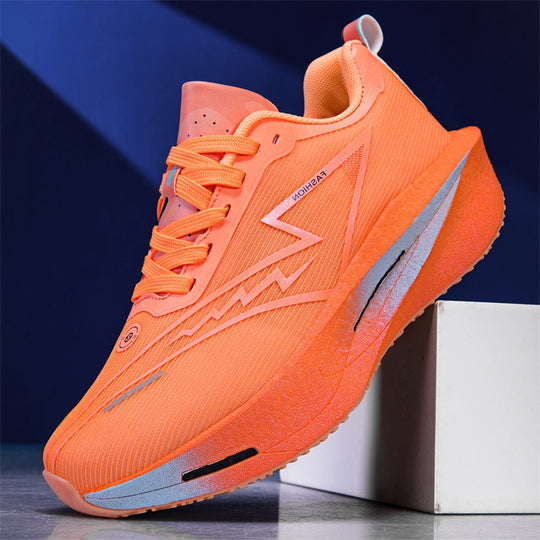 Unisex leichter Performance Laufschuh mit gedämpfter Plateausohle und atmungsaktivem Mesh EB