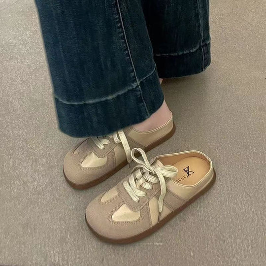 Damen Clogs mit atmungsaktiven Einsätzen und bequemer Schnürung EB