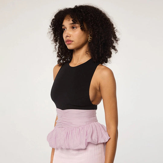 Damen Trendiges Rüschen-Top mit figurformendem Design EB