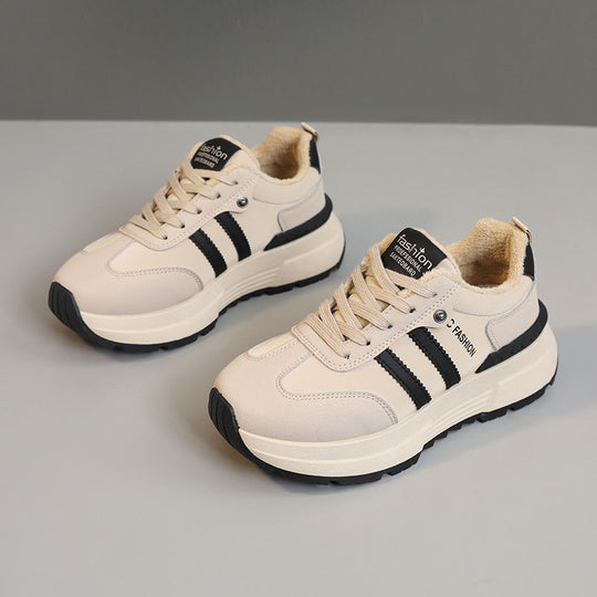 Damen trendige Sneakers mit dämpfender Sohle und atmungsaktiver Innenausstattung EB