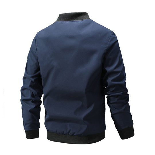 Herren stylische Übergangsjacke mit elastischen Ärmelbündchen und atmungsaktiven Materialien EB