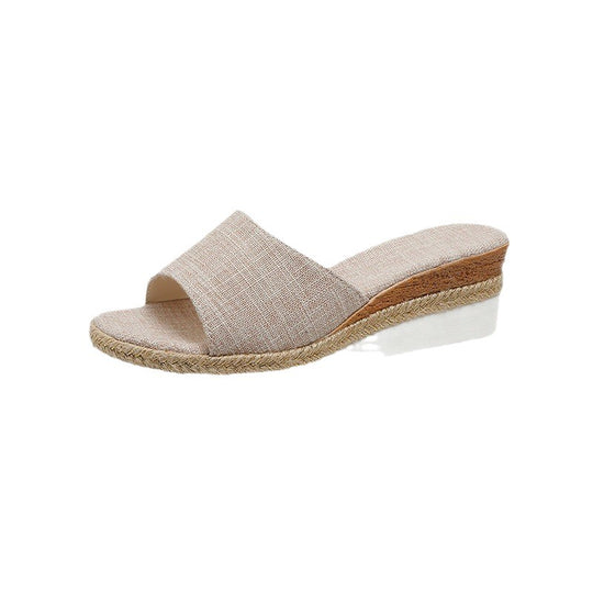 Damen Wedgesandalen mit eleganter Jute-Details EB