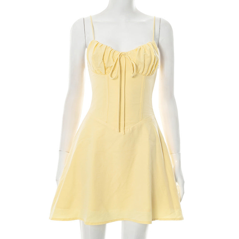 Damen Sommerkleid mit Rüschen-Detail und verspieltem Schnitt EB