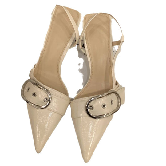 Damen Slingback-Pumps mit modischer Schnalle EB