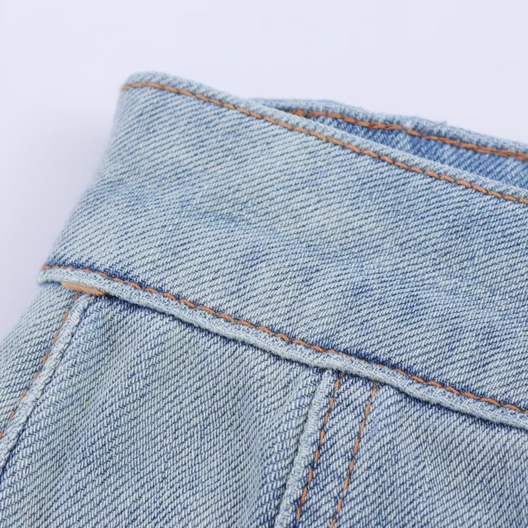 Damen weit geschnittene Jeans EB