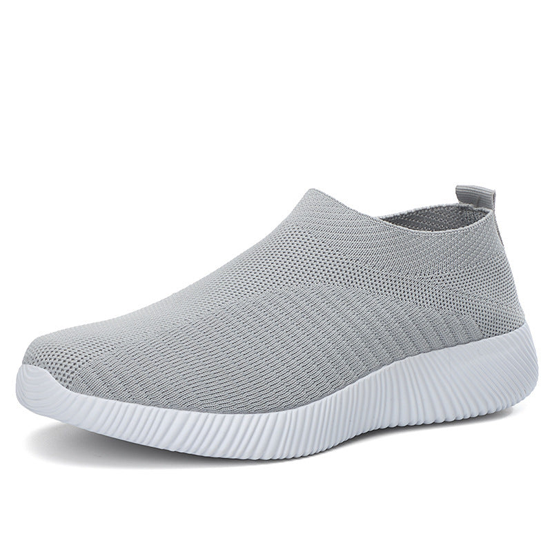 Damen Leichte und atmungsaktive Slip-On Sneakers mit flexiblem Sohlenprofil EB