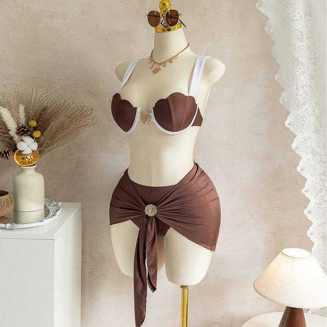 Damen Bikini mit innovativem Muschel-Design EB