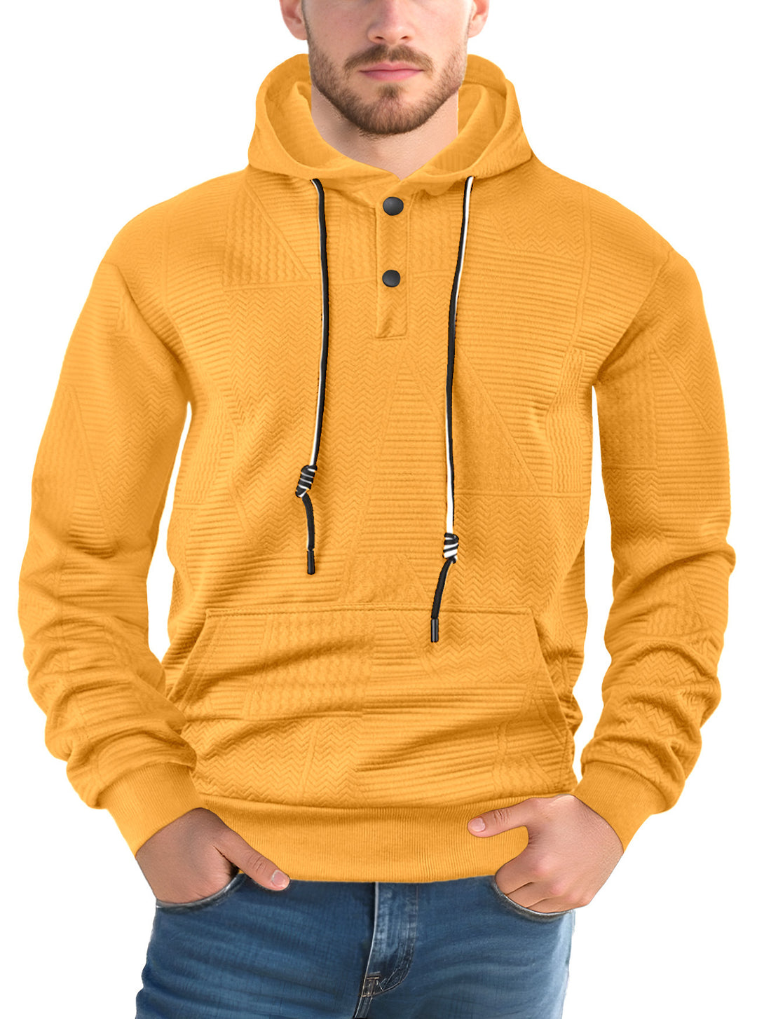Herren Hoodie mit strukturiertem Design EB