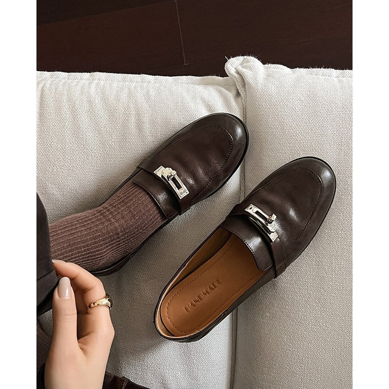 Damen Mokassins mit eleganter Schnallenverzierung EB